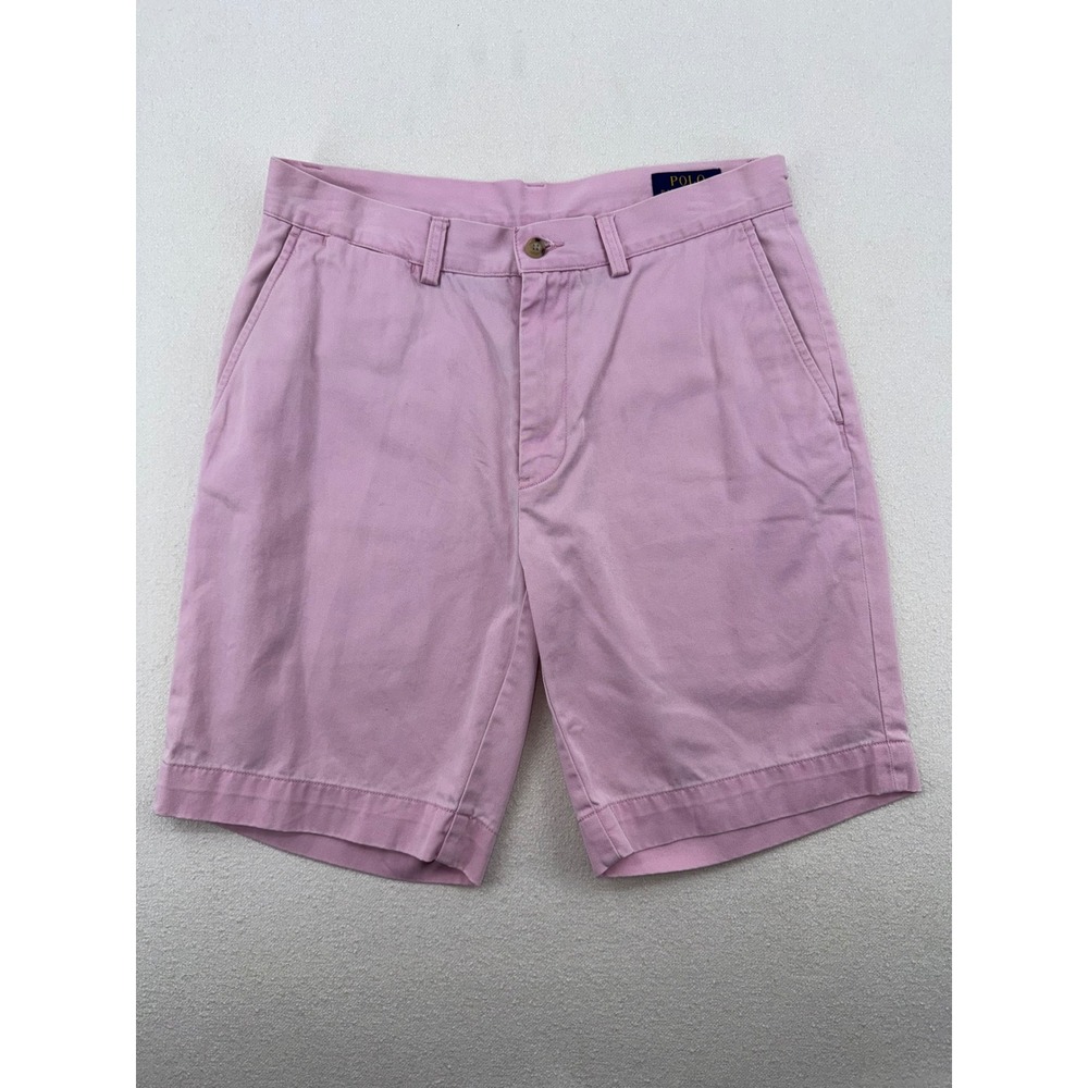 Polo Ralph Lauren Shorts Mens 30 Pink Chino Stretch Classic Fit 9" Preppy READ